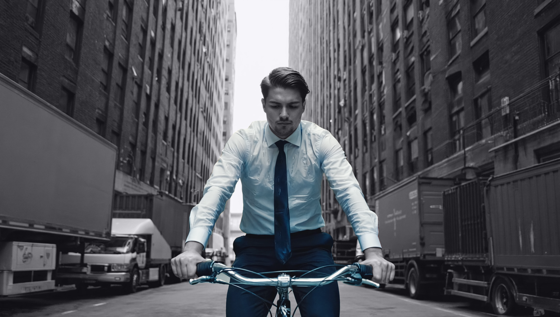 Are you crazy for cycling with your work shirt on?