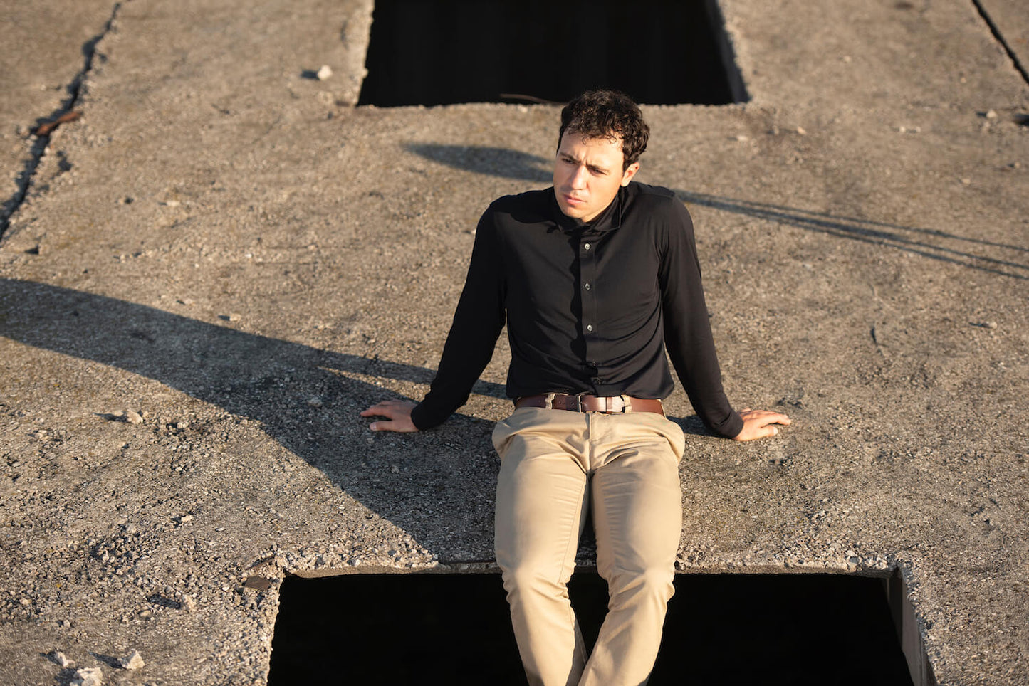 Men's Performance Dress Shirt - Black